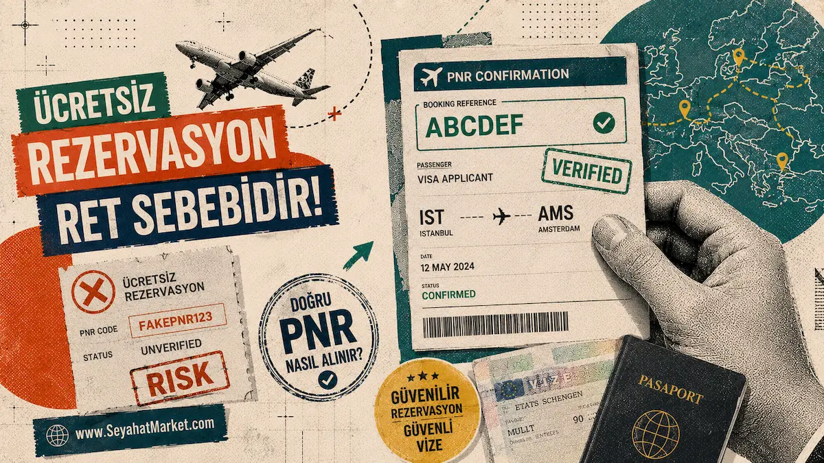 Schengen vizesi başvurusunda geçersiz sayılan dummy ticket (sahte) uçak rezervasyon belgesi