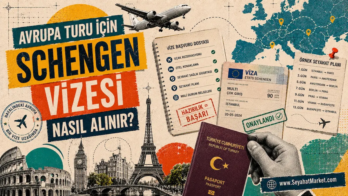 2026 yılı çok ülkeli Avrupa turu rotası ve turla Schengen vizesi başvuru süreci