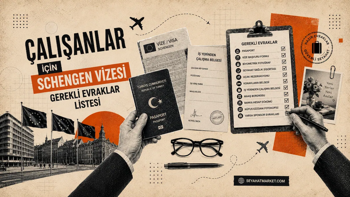Çalışanlar için Schengen vizesi gerekli evraklar listesi kontrolü