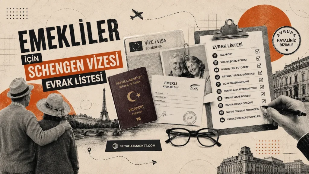 Schengen Vizesi Emekliler İçin Gerekli Evraklar Listesi ve Tavsiyeler 4 Emekliler için Schengen vizesi başvuru süreci ve gerekli evraklar listesi tablosu