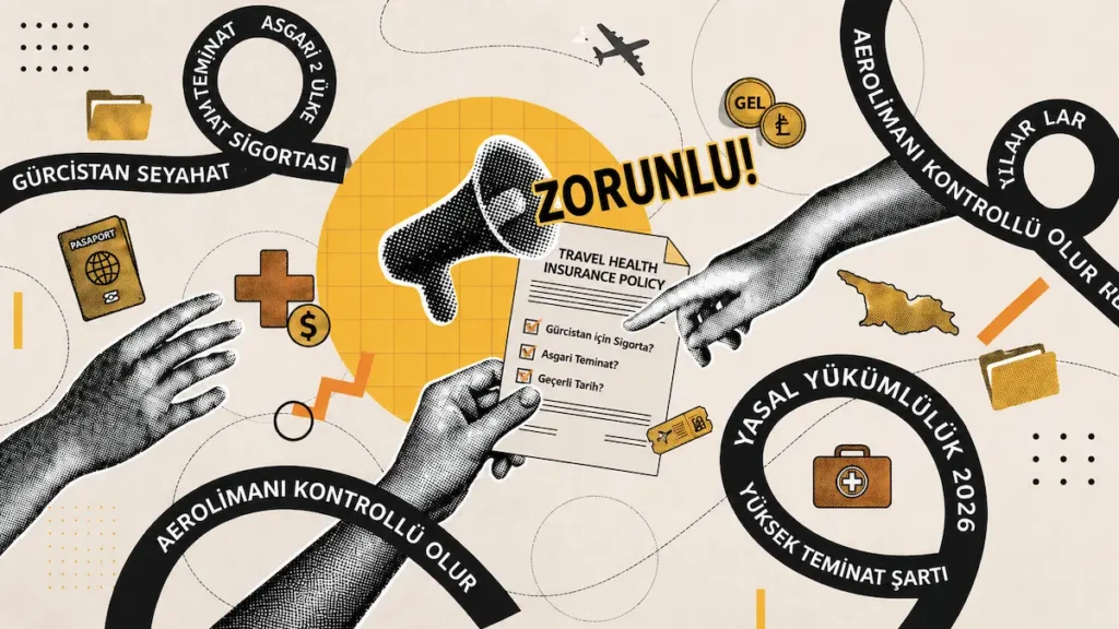 Gürcistan seyahat sağlık sigortası zorunlu mu sorusunun yanıtı ve sınır kapısı poliçe kontrol süreci