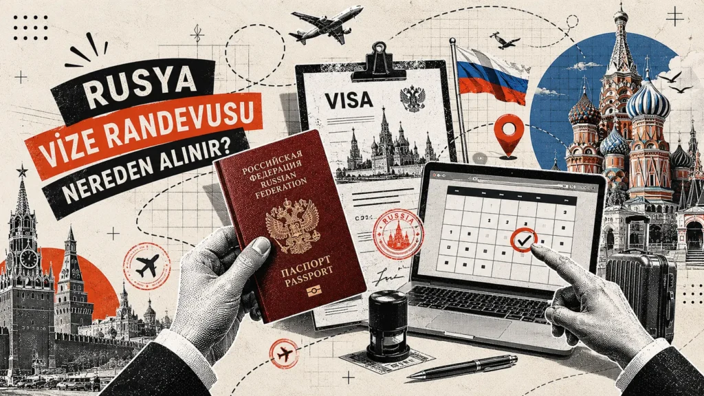Rusya e-vize randevusu ve online başvuru formu doldurma süreci