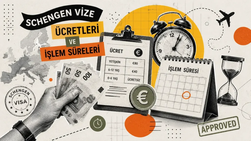 Schengen Vize Ücretleri ve İşlem Süreleri 2026 Rehberi 4 Schengen vize ücretleri ve işlem süreleri tablosu — Vize başvuru maliyetleri