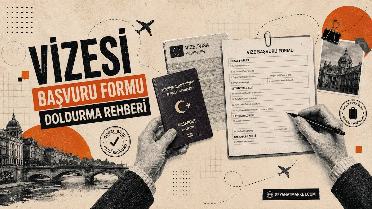 Schengen vizesi başvuru formu doldurma örneği ve güncel evrak rehberi