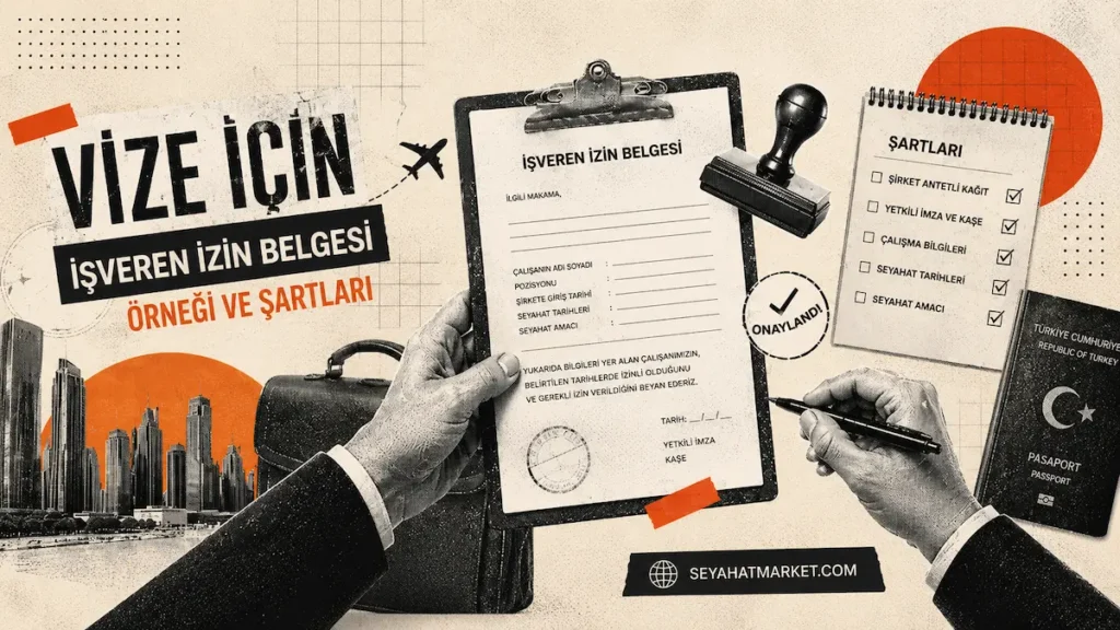 Vize İçin Antetli İzin Belgesi (İşveren Yazısı) Nedir ve Nasıl Hazırlanır? 3 Vize için antetli izin belgesi ve işveren yazısı dilekçe örneği